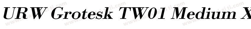 URW Grotesk TW01 Medium XWide字体转换